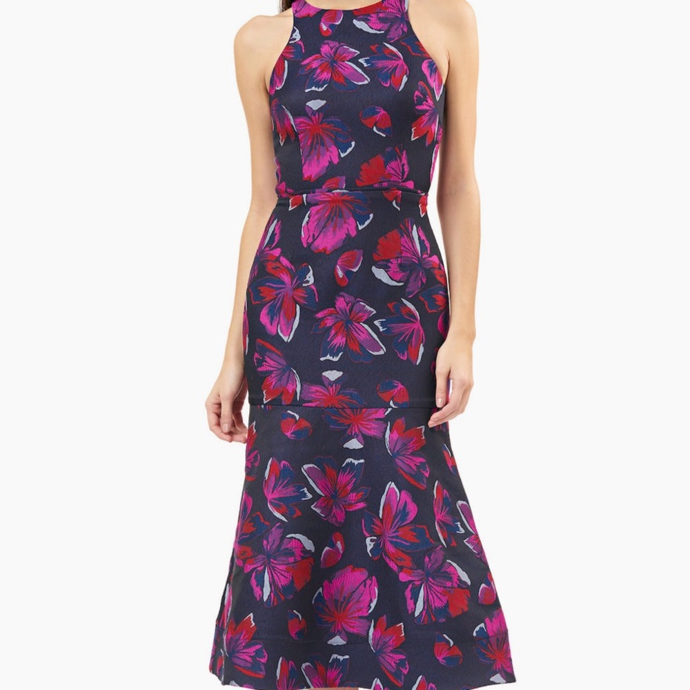 JS Collection Jacquard MIDI Dress